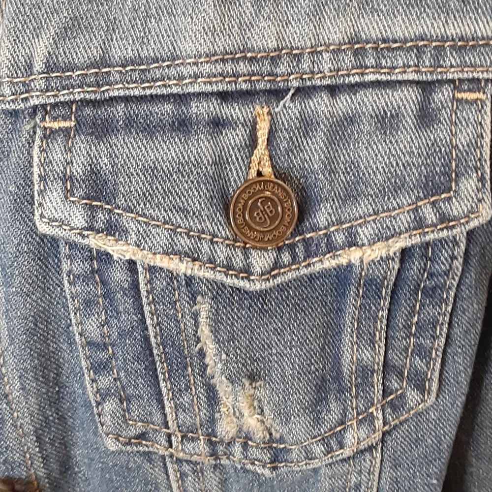 Boom Boom Denim‎ Jean Jacket Distressed